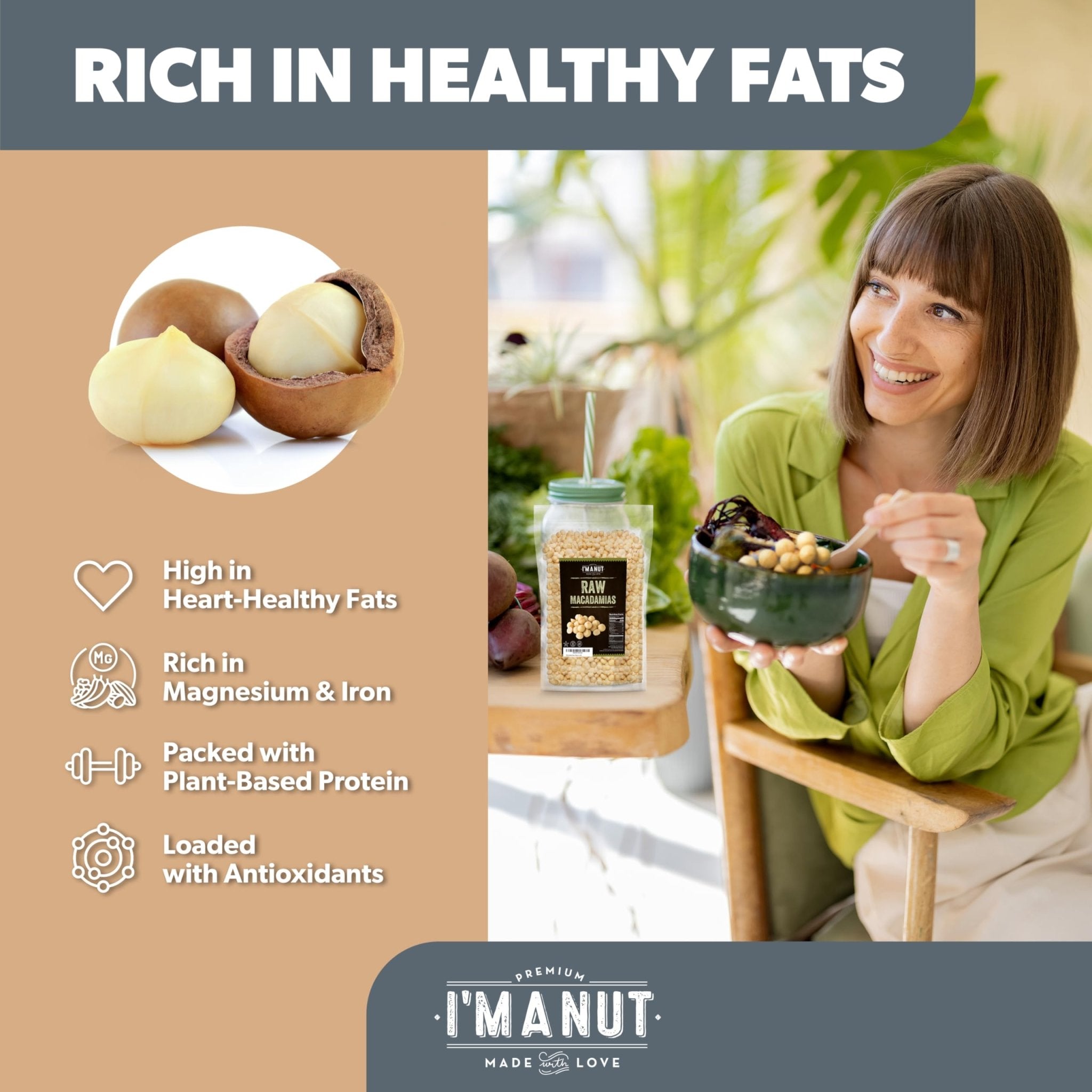 Macadamia Nuts - Raw - imanut