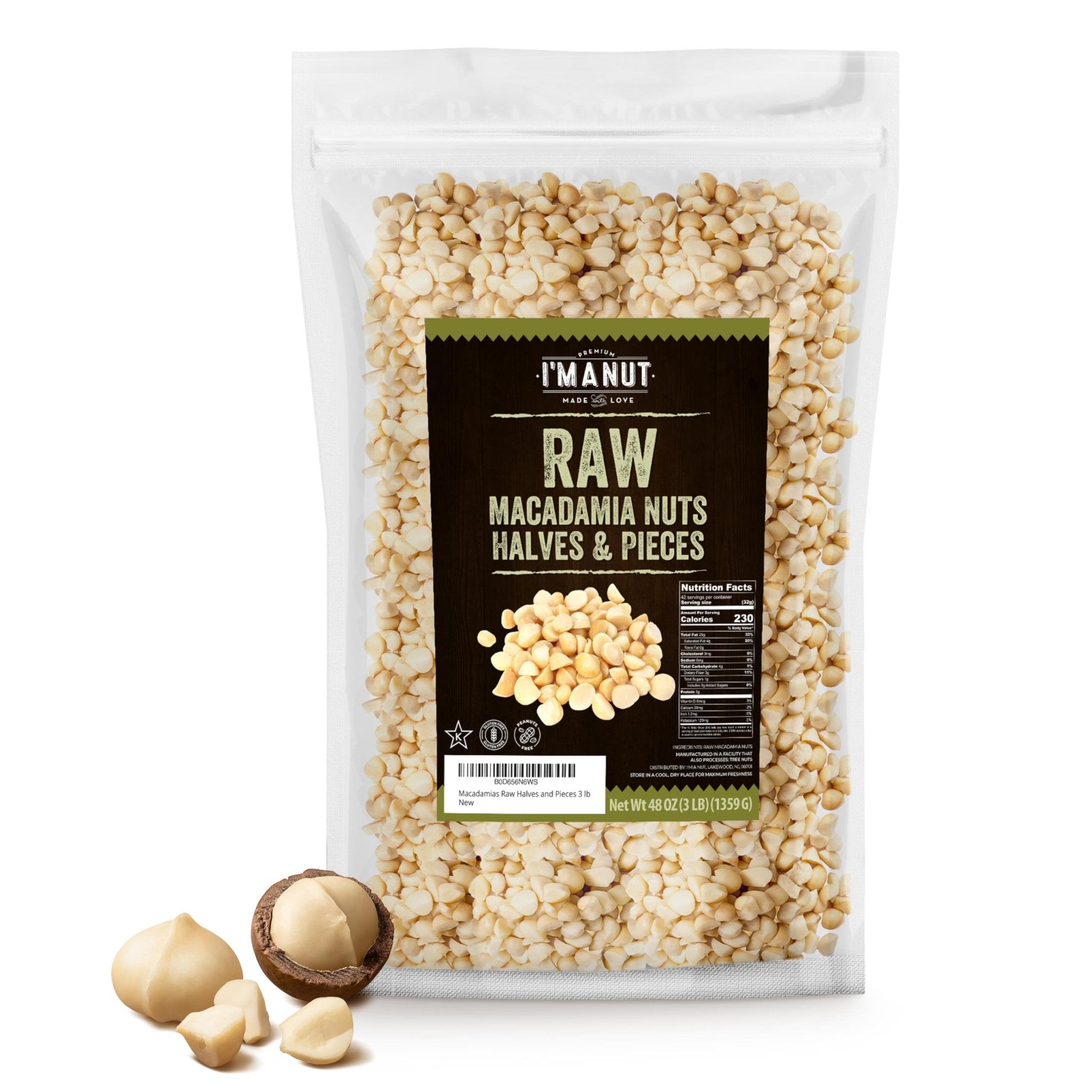 Macadamia Nuts - Raw Pieces - imanut