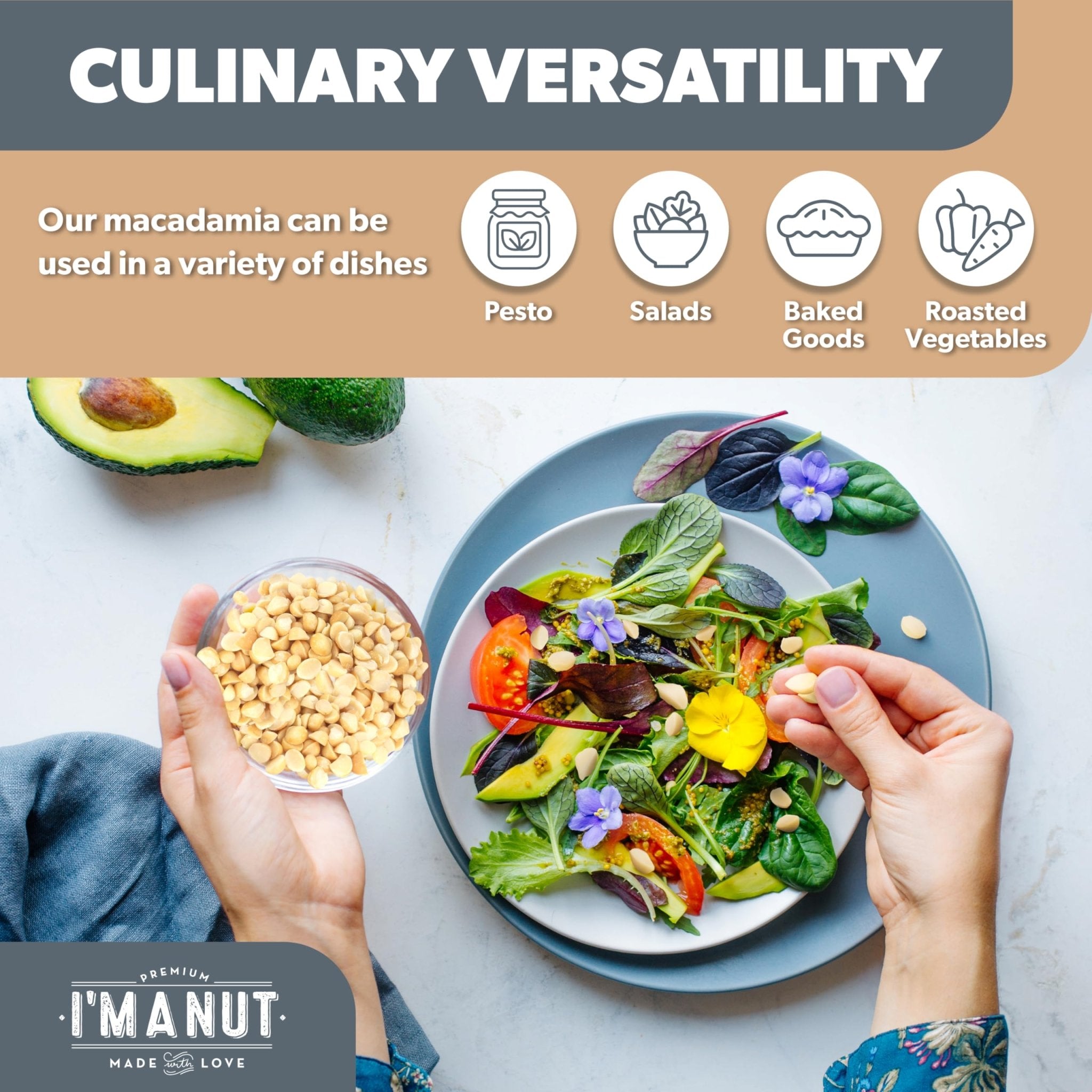 Macadamia Nuts - Raw Pieces - imanut