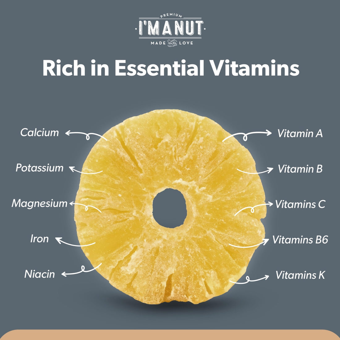 Pineapple Chunks - Dried - imanut