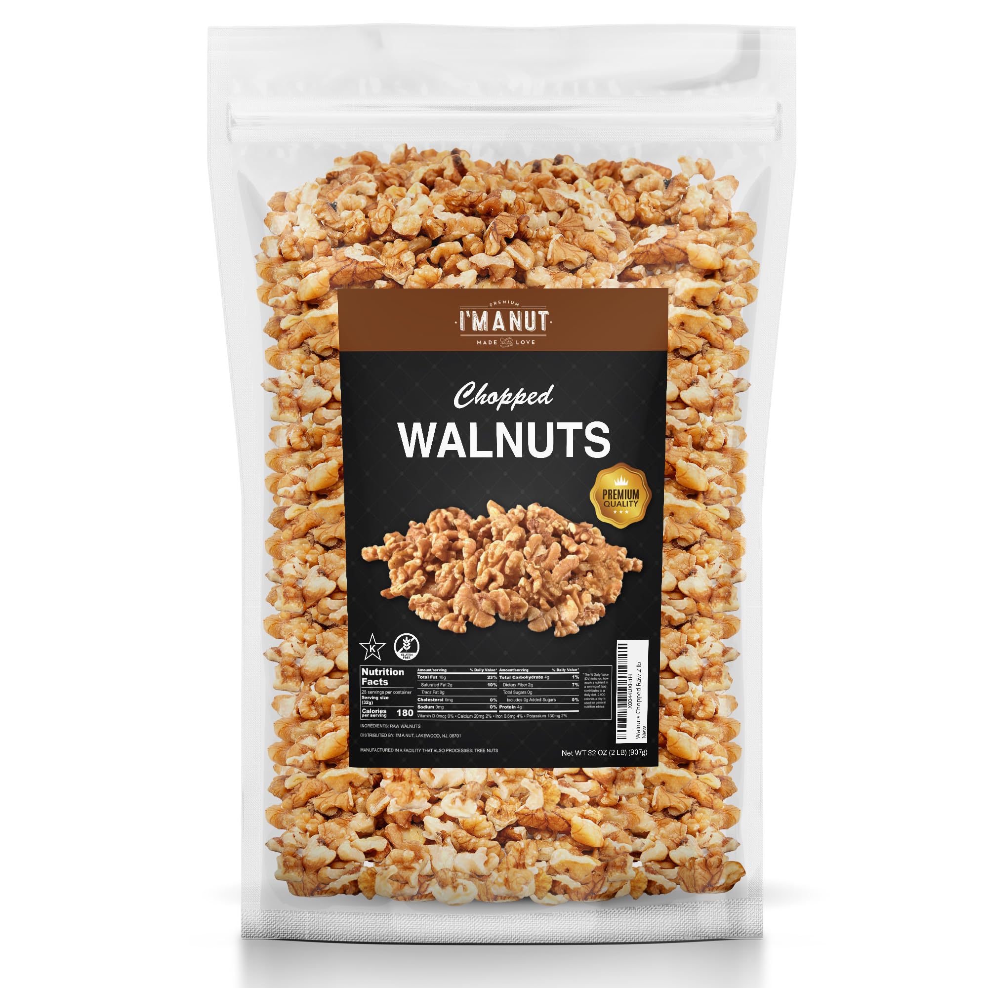 Walnuts - Chopped Raw - imanut